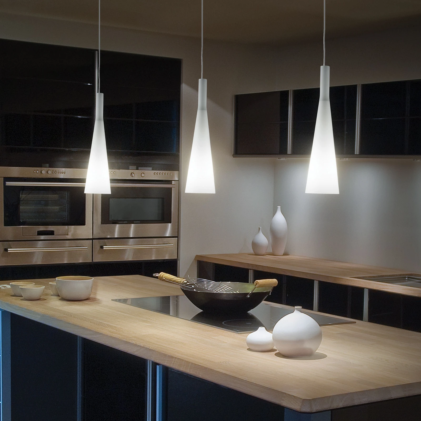 Milk SP3 by Ideal Lux, installed