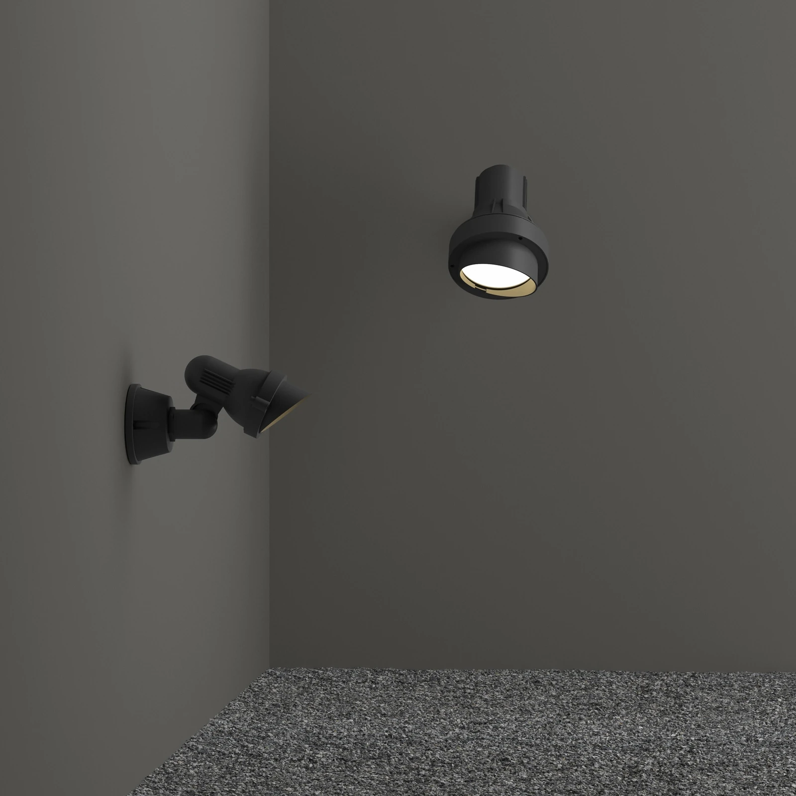 Terra AP1 Anthracite by Ideal Lux, installed