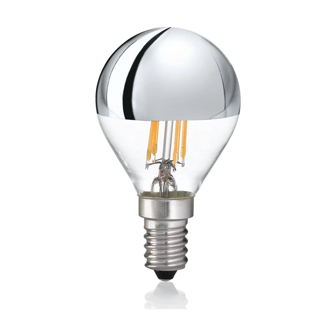 E14 Sphere 4W 3000K CRI80 Chrome by Ideal Lux, product photo