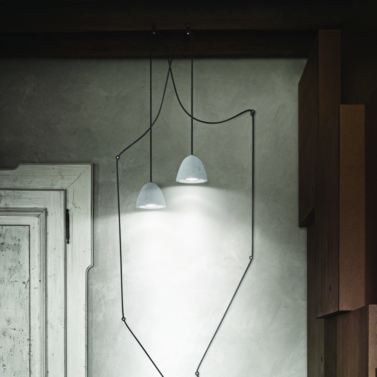 Oil-4 SP1 by Ideal Lux, installed