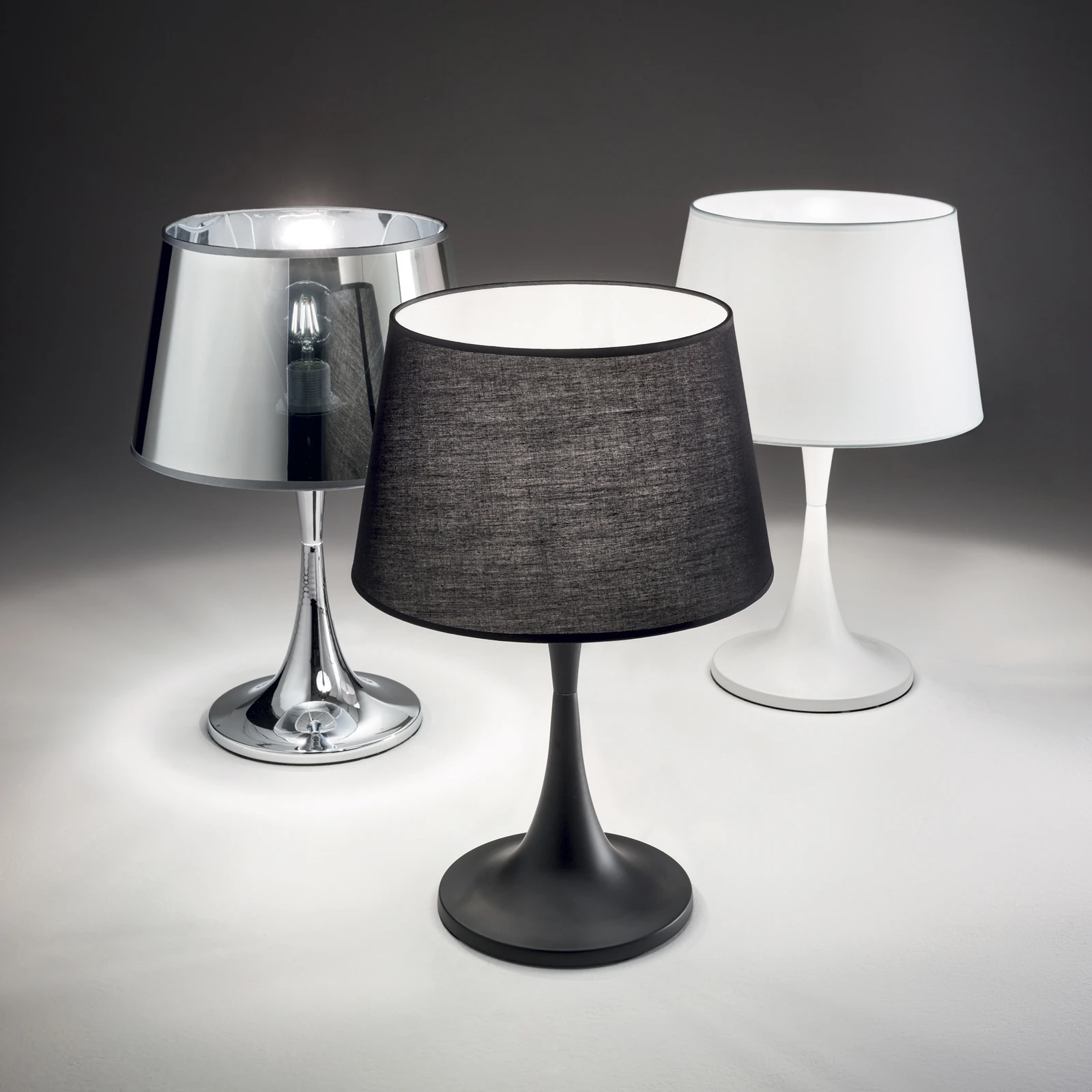 London TL1 Small Black by Ideal Lux, installed