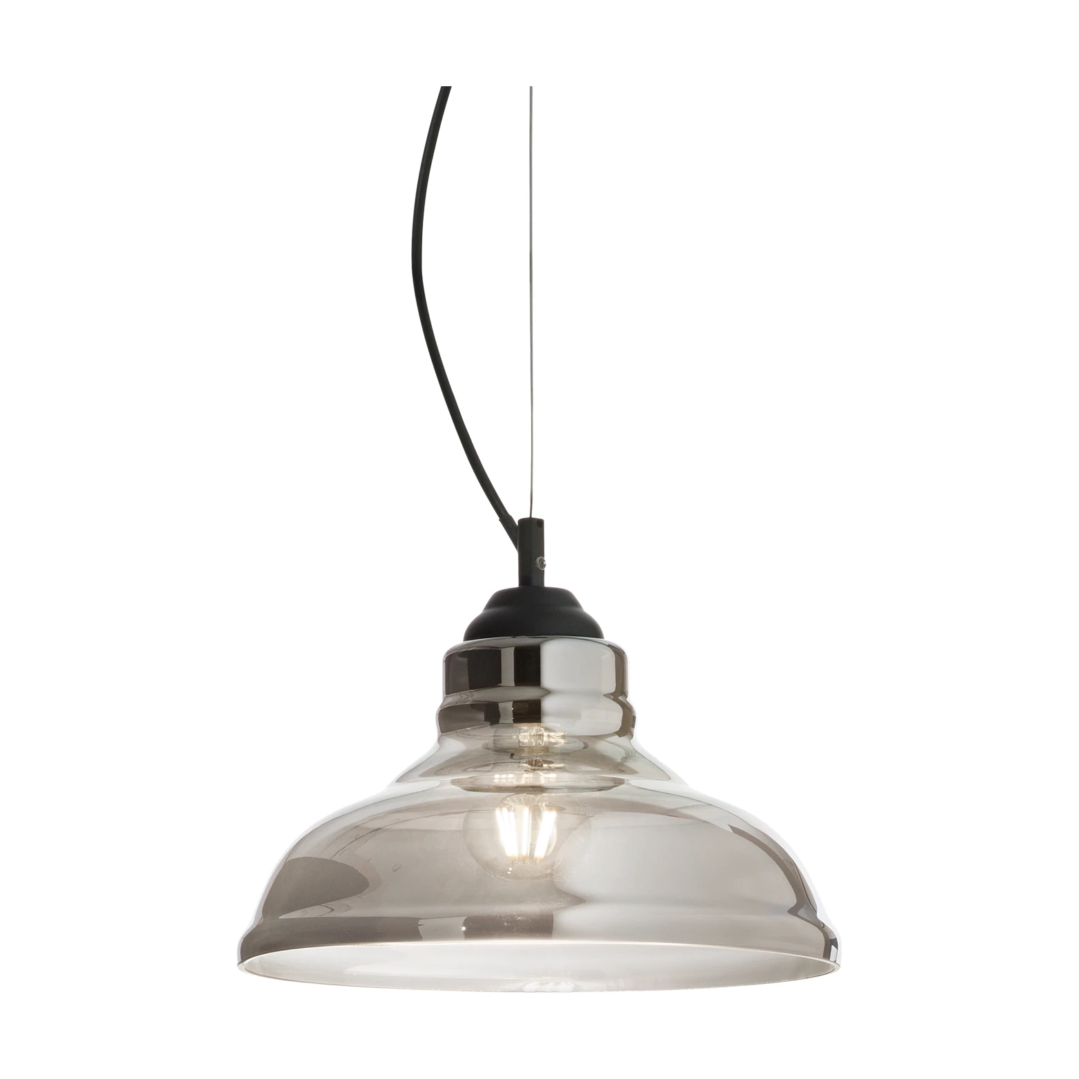 Bistro' SP1 Plate Smoked by Ideal Lux