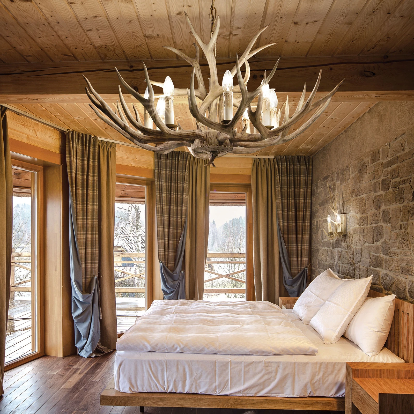 Chalet by Ideal Lux, installed