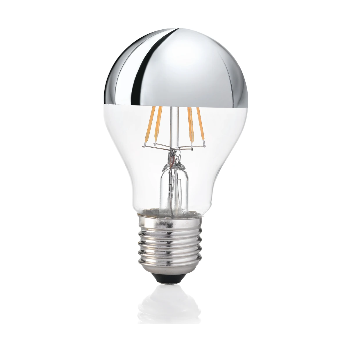 E27 Teardrop 08W 3000K CRI80 Chrome by Ideal Lux, product photo
