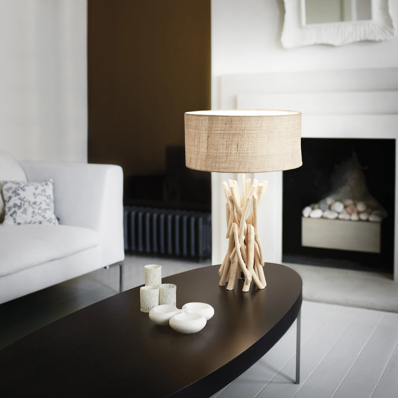 Driftwood TL1 by Ideal Lux, installed