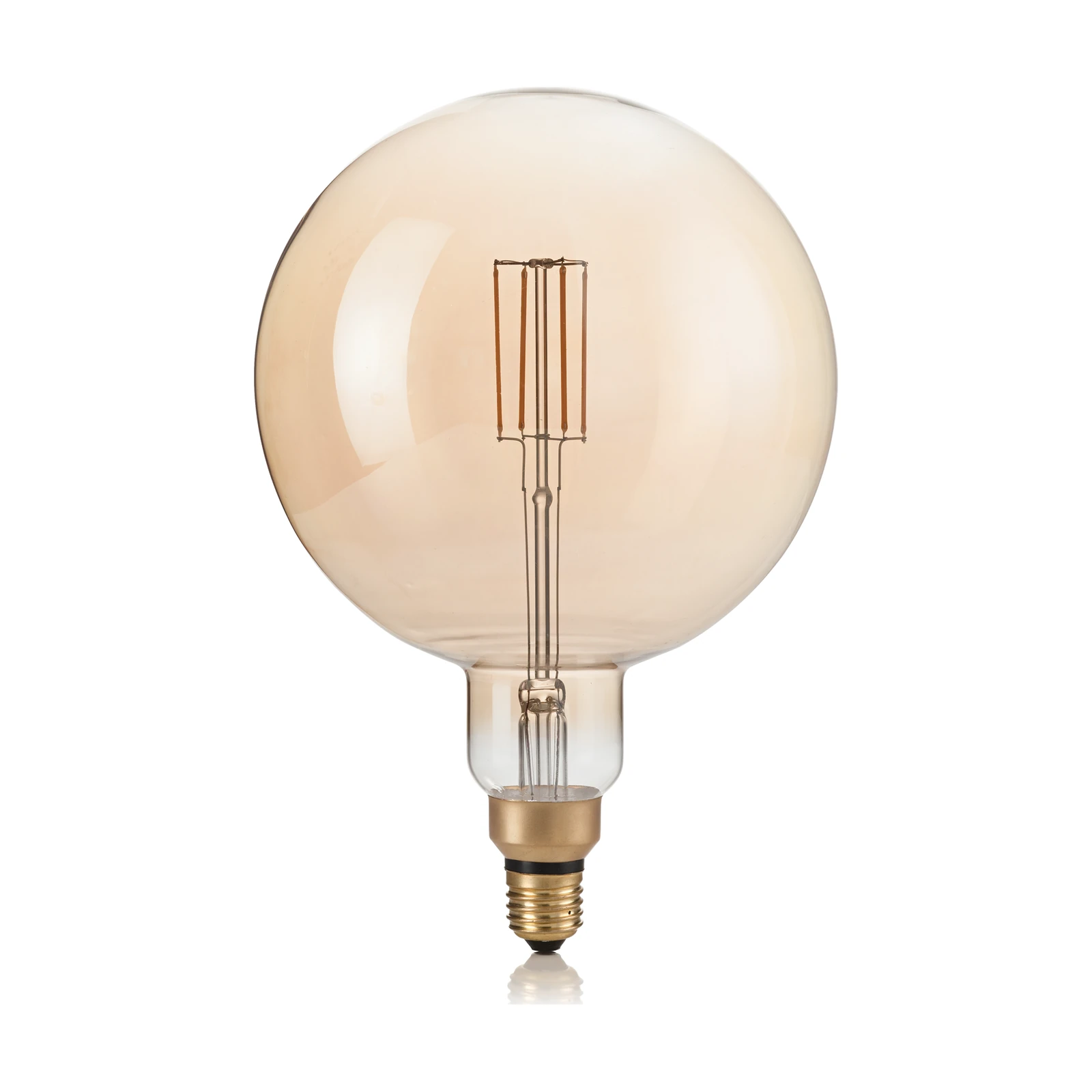 E27 Globe D195 04W 2200K CRI80 Amber by Ideal Lux, product photo