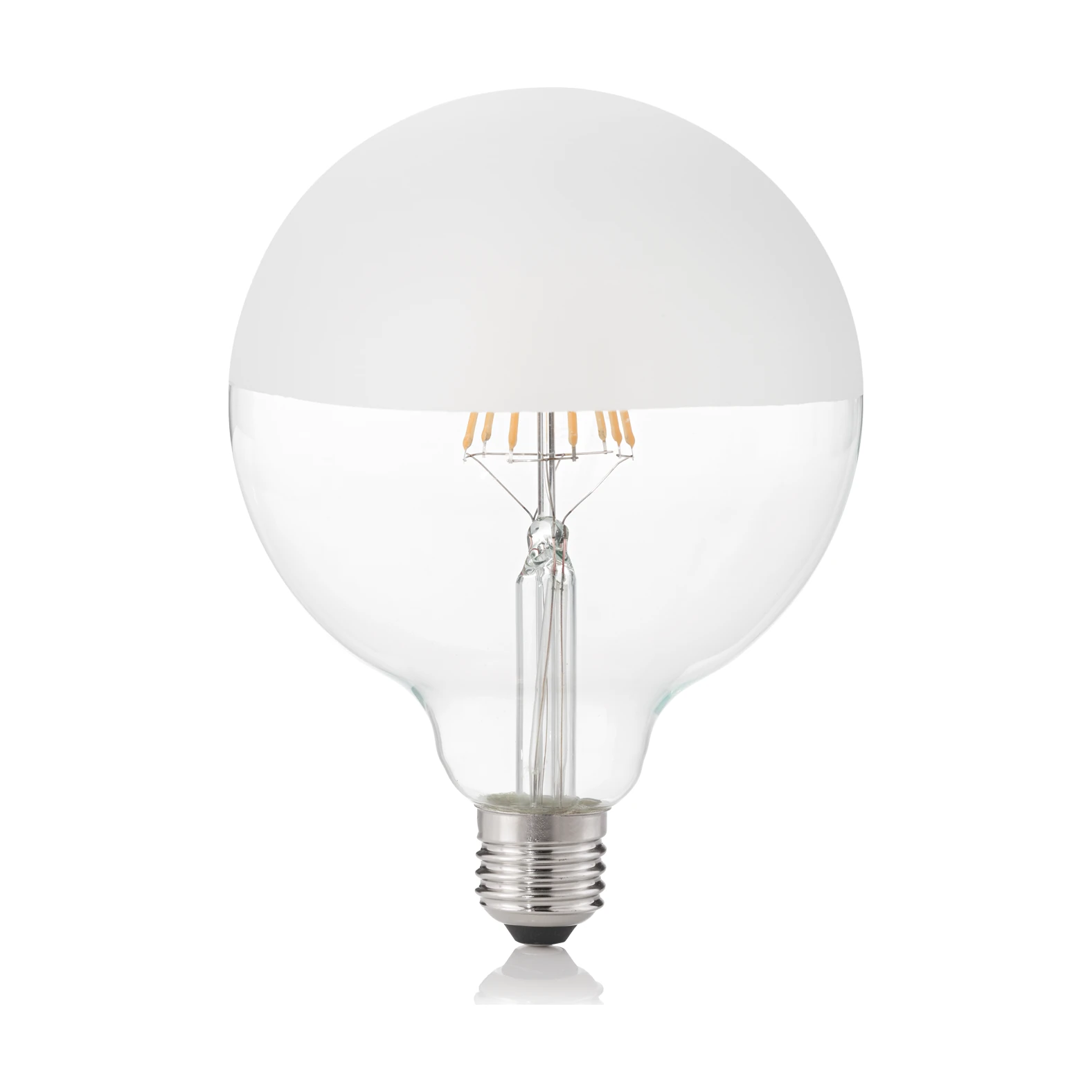 E27 Globe D125 08W 3000K CRI80 Satin Half by Ideal Lux, product photo