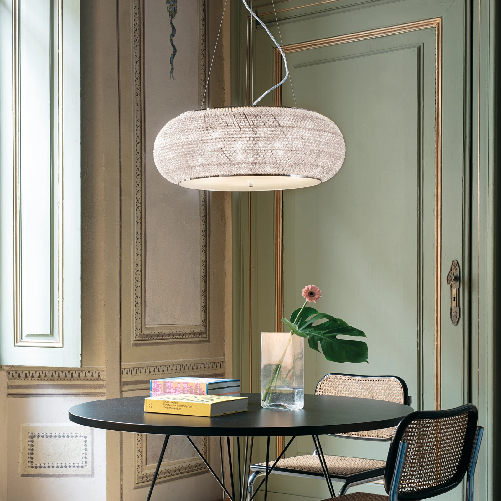 Pasha' SP14 Gold by Ideal Lux, installed