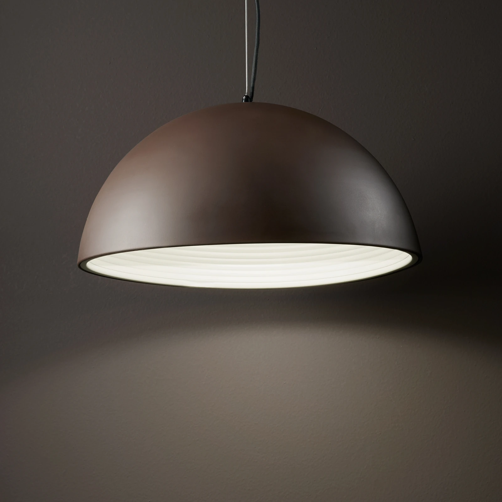 Folk SP1 D50 Coffee by Ideal Lux, installed
