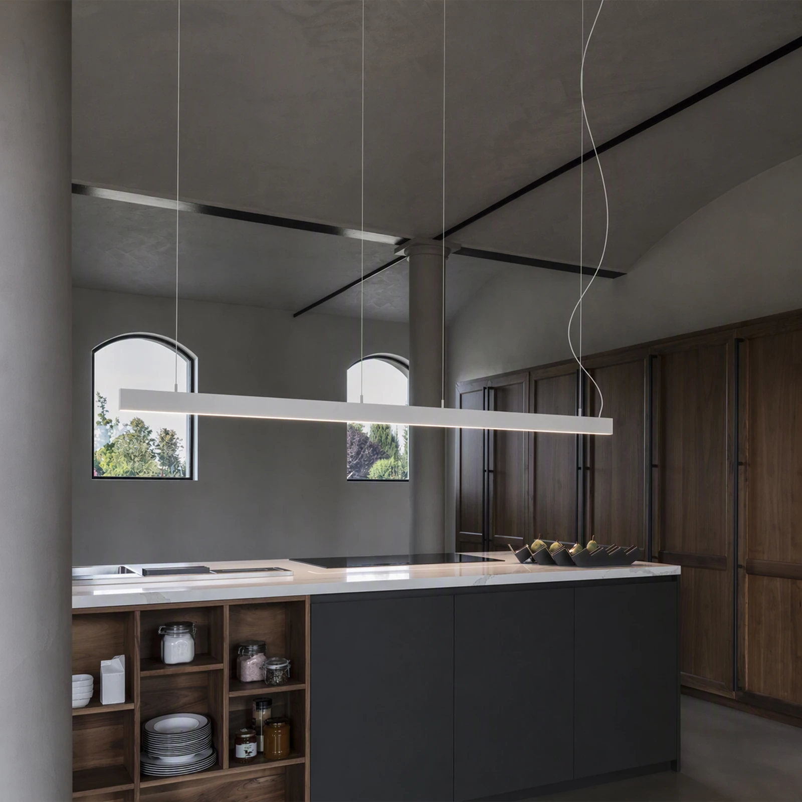 Fluo Wide 1200mm 3000K (192437) installed in an interior
