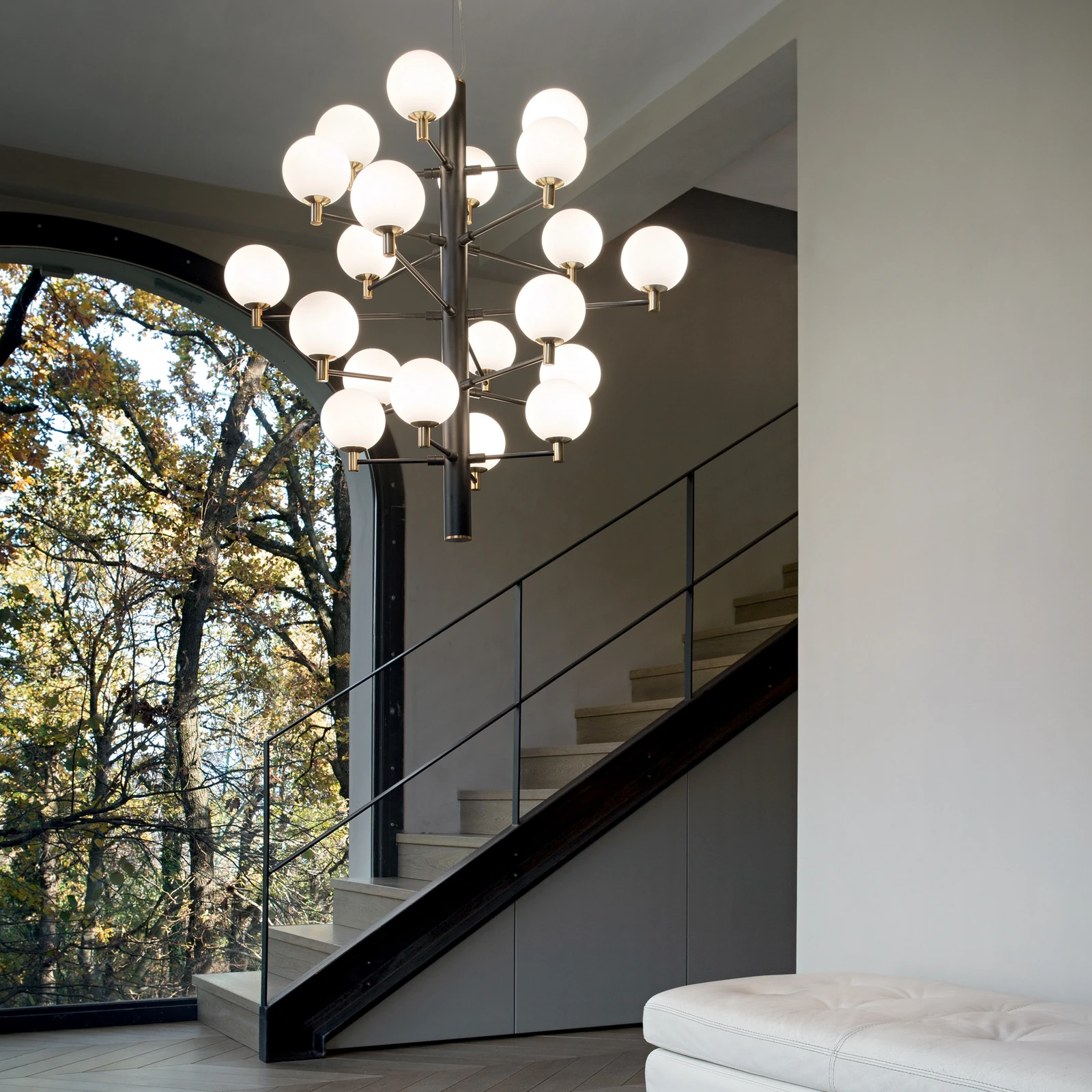 Copernico SP20 Black by Ideal Lux, installed