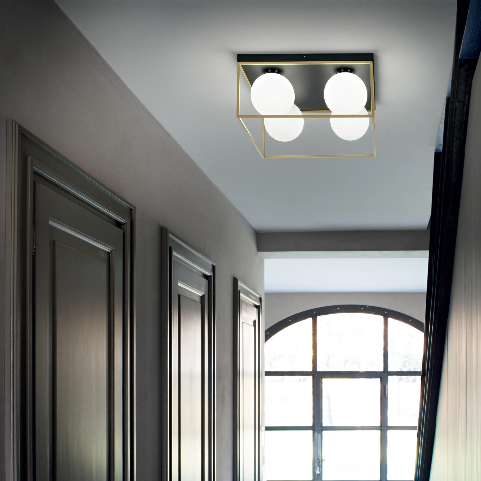 Lingotto PL4 Brass installed in an interior