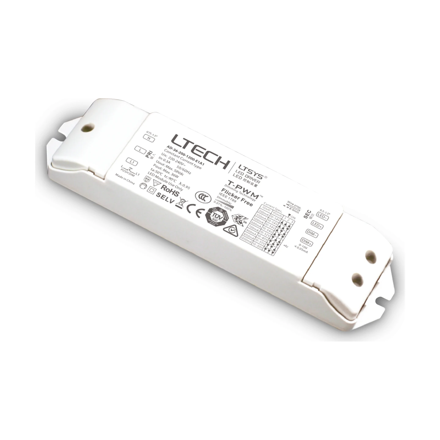 Nova LED Driver 1-10V/Push 36W 700mA by Ideal Lux, product photo