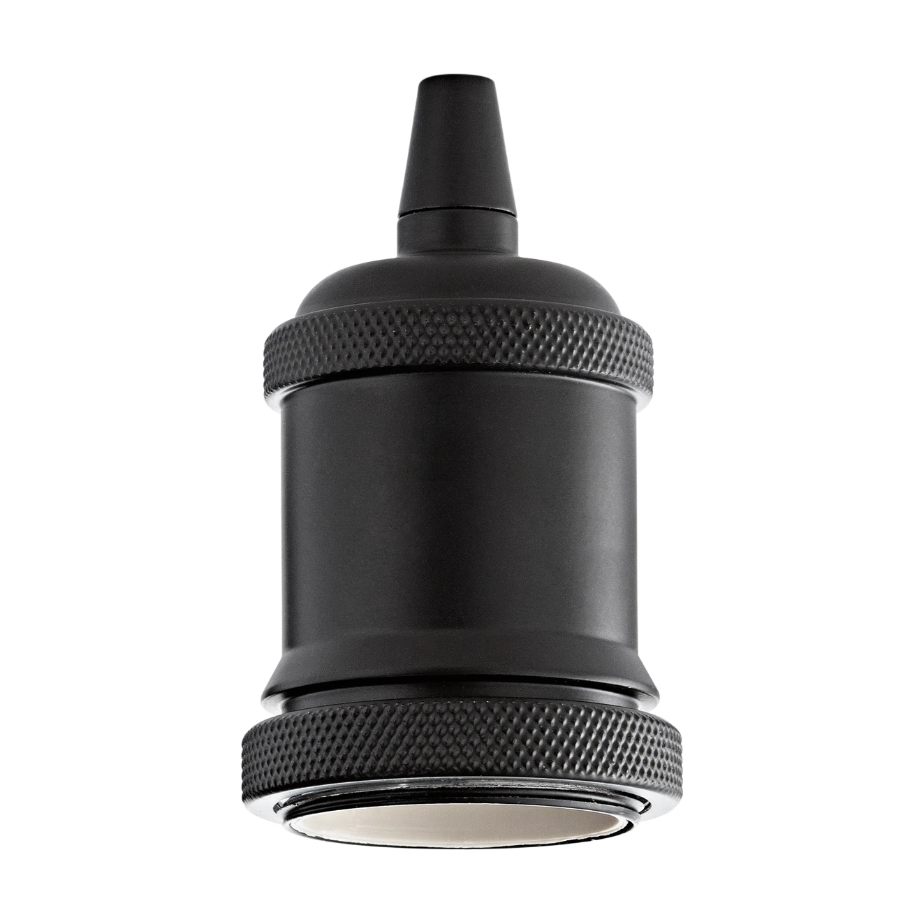 Lampholder E27 Ring Black by Ideal Lux, product photo
