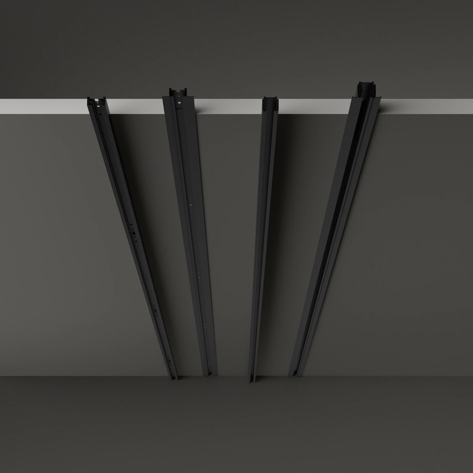 Link 3-phase Trim Track 2000mm 1-10V/DALI installed in an interior