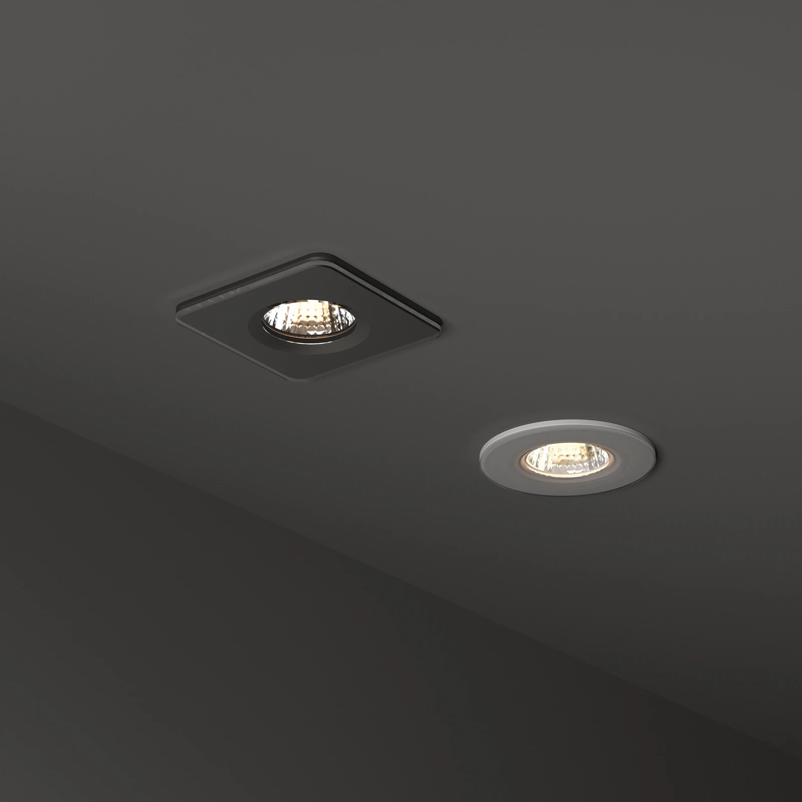 Room-65 Fi Square Wh installed in an interior