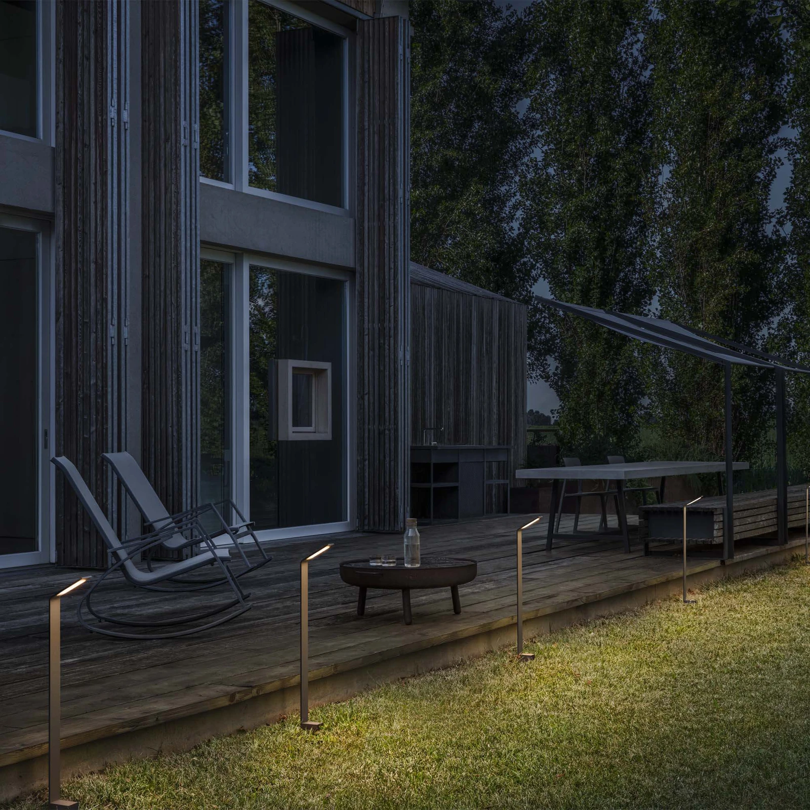 Agos Floor Lamp by Ideal Lux, installed