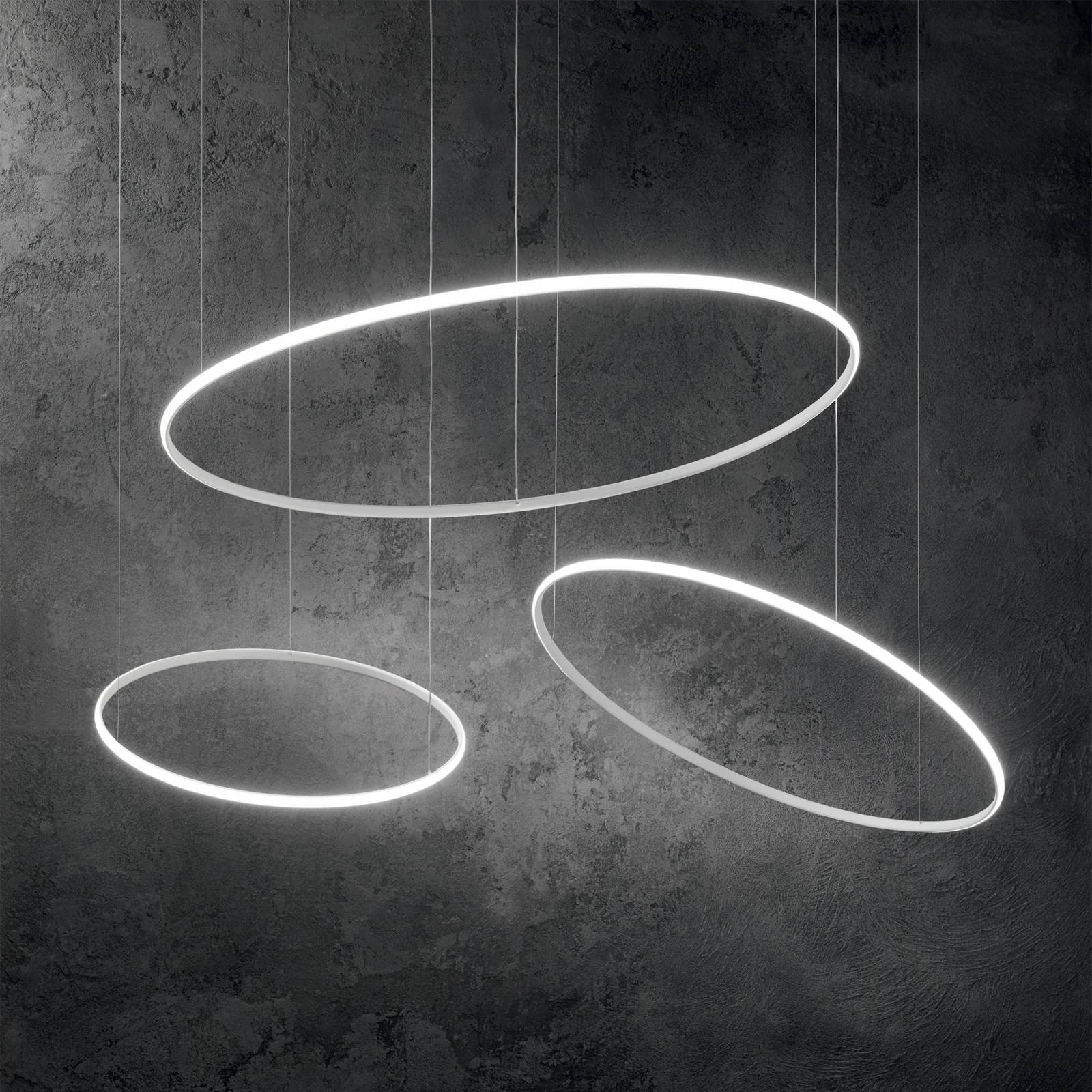 Hulahoop Pendant by Ideal Lux, installed