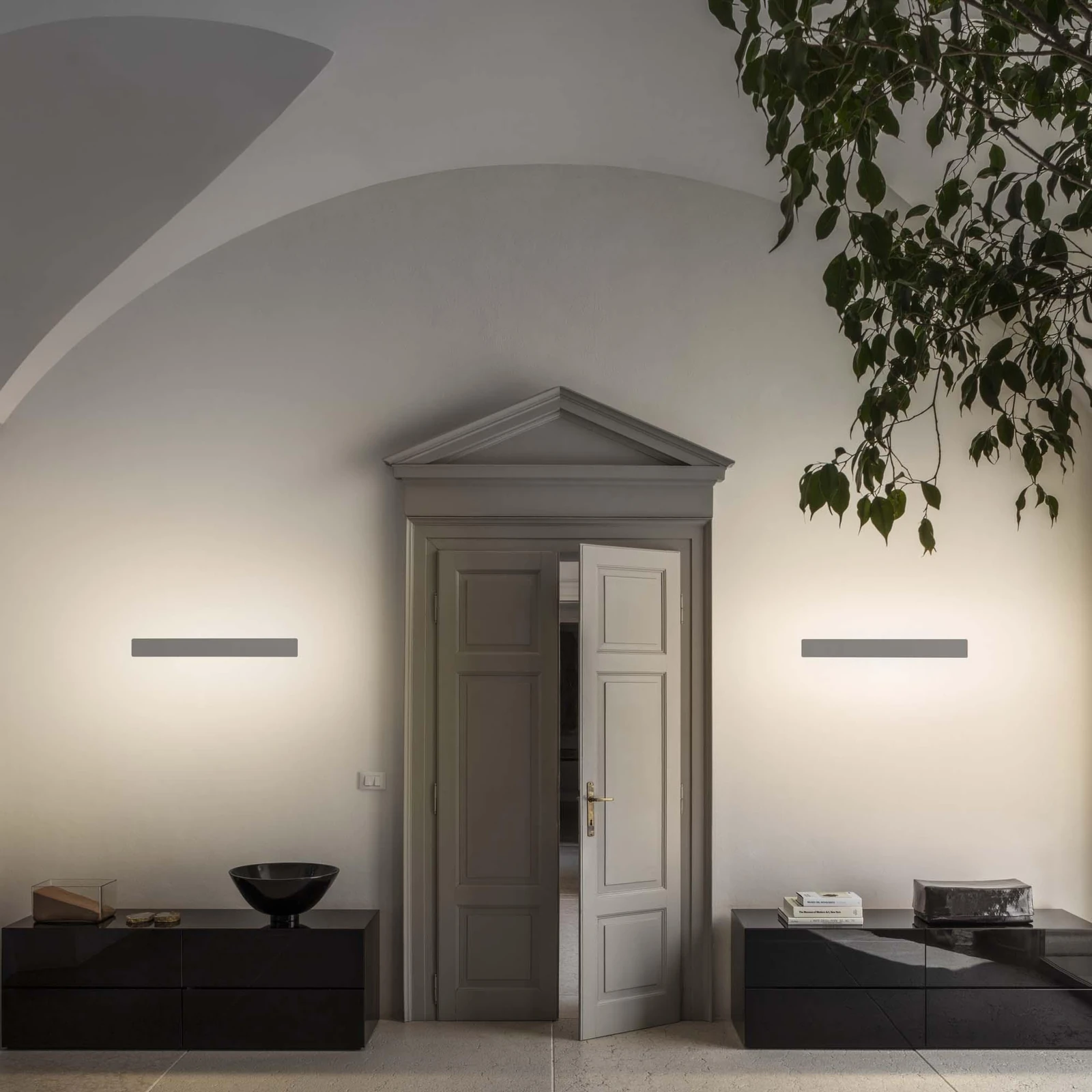 Zig Zag Wall Light by Ideal Lux, installed