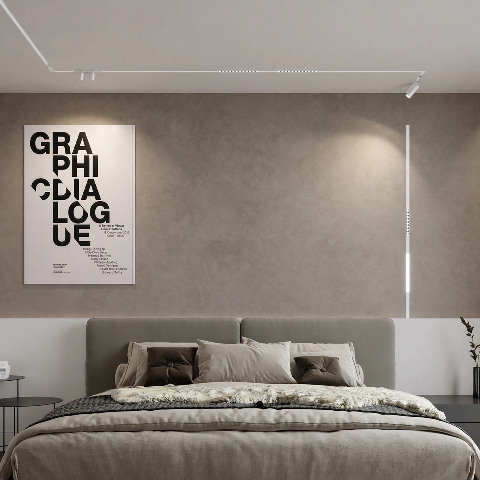 Ego Recessed Track by Ideal Lux, installed