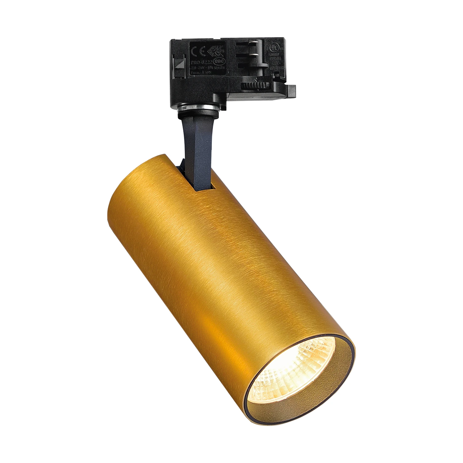 Fox Tr 3-phase 25W CRI80 3000K On/Off Brass by Ideal Lux, product photo