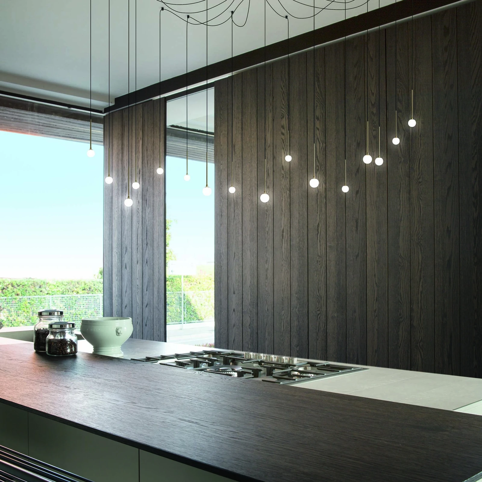 Lucciola SP16 Black installed in an interior