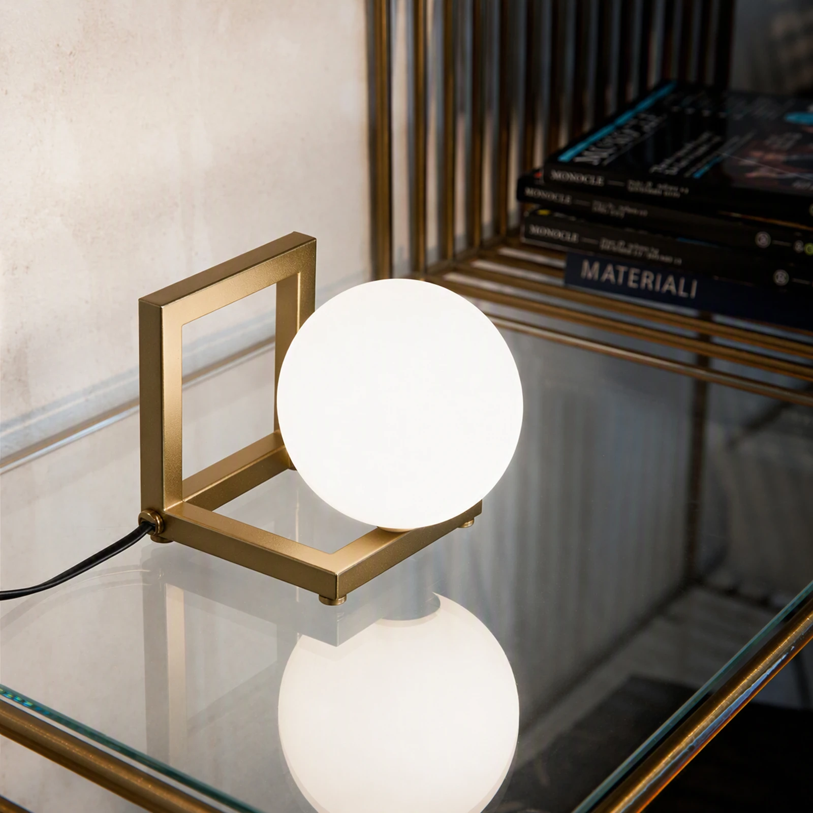 Angolo TL1 Brass installed in an interior