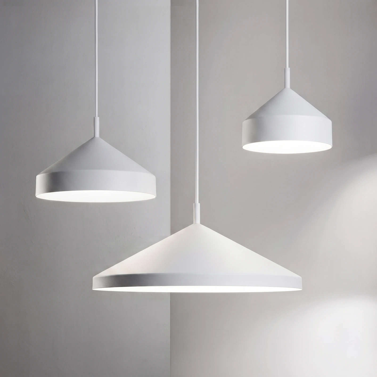 Yurta SP1 D21 White by Ideal Lux, shown installed