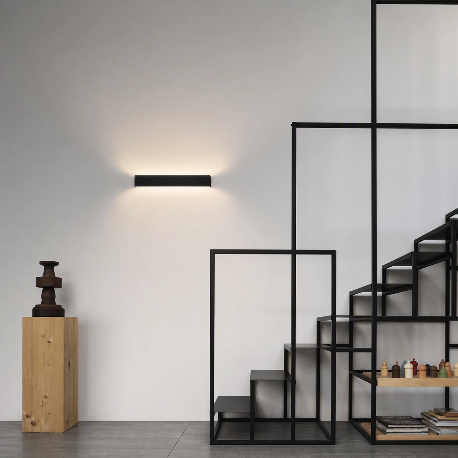 Delta LED Wall Light by Ideal Lux, installed