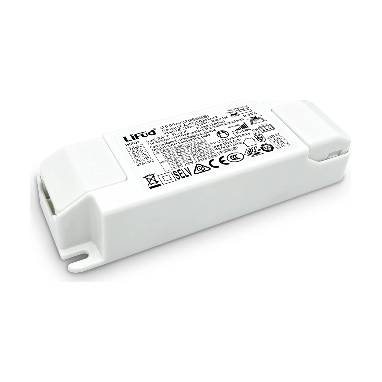 Bento LED Driver 1-10V 12W 250mA by Ideal Lux, product photo