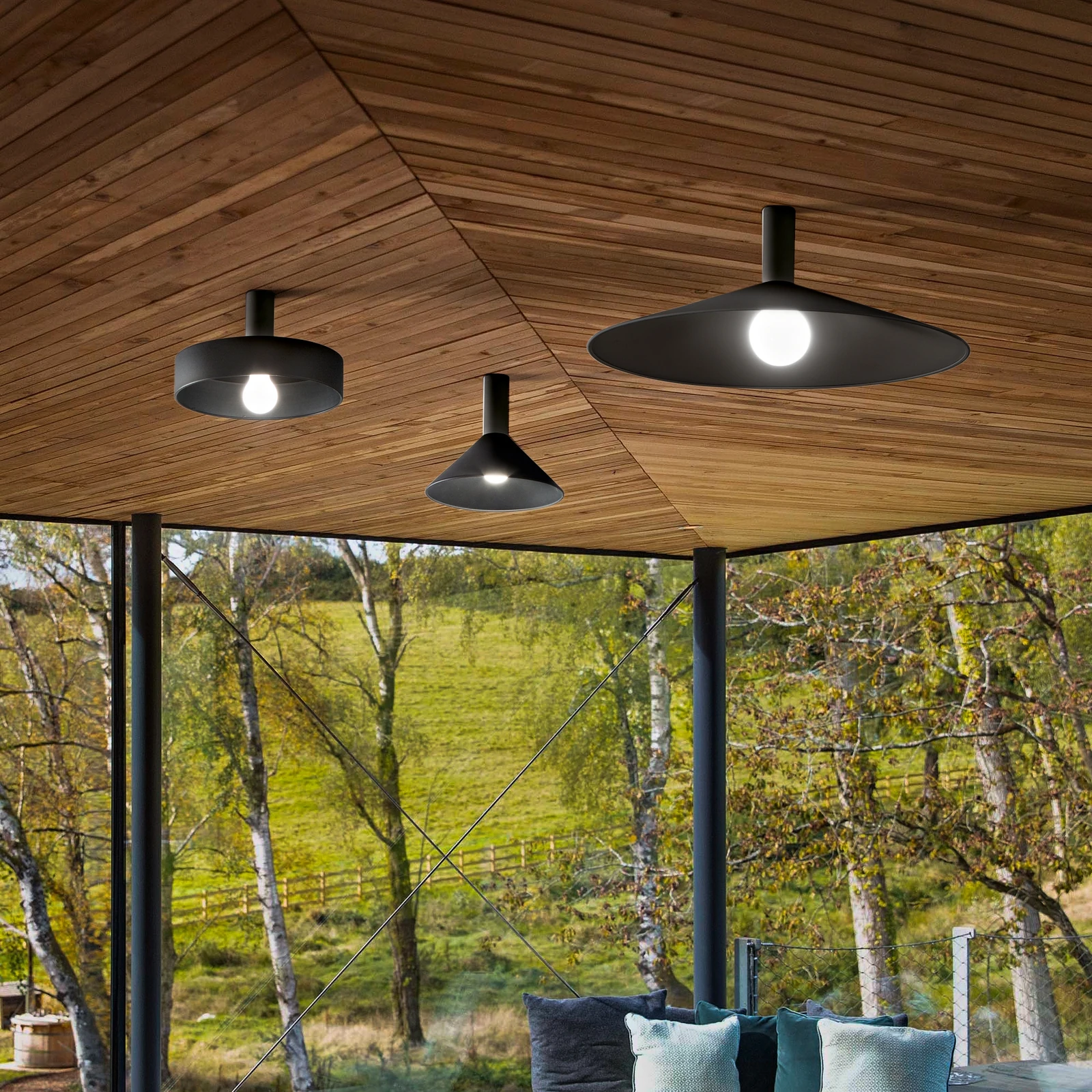 Mix Up Shade Cap Big Black installed in an interior