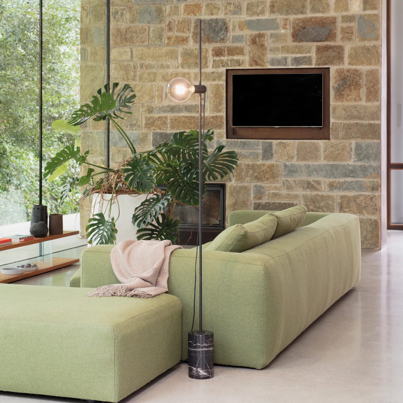 Eva PT1 Black by Ideal Lux, installed