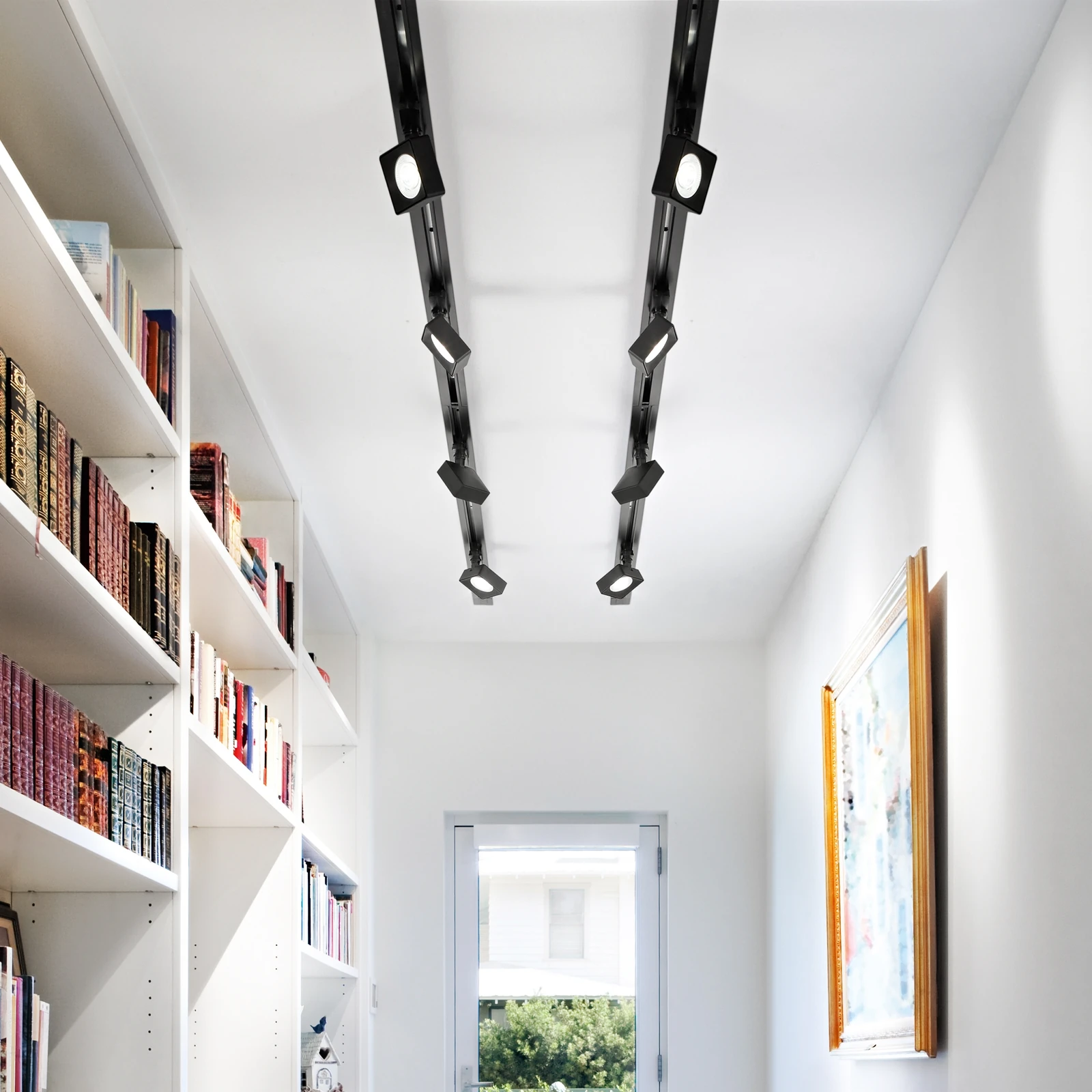 Pov Tr 3-phase Square Black installed in an interior