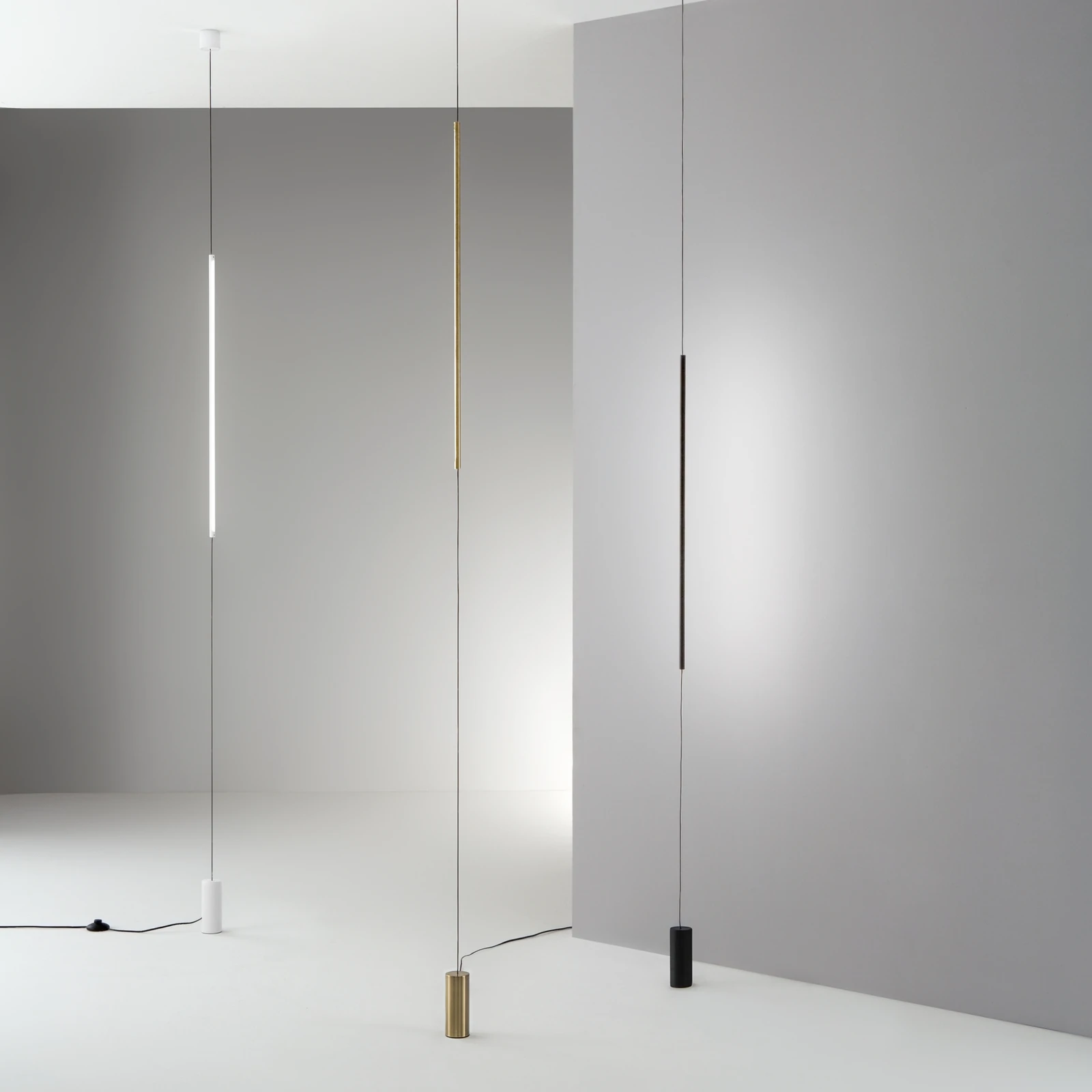 Essence Floor Lamp A Suspension Round by Ideal Lux, installed