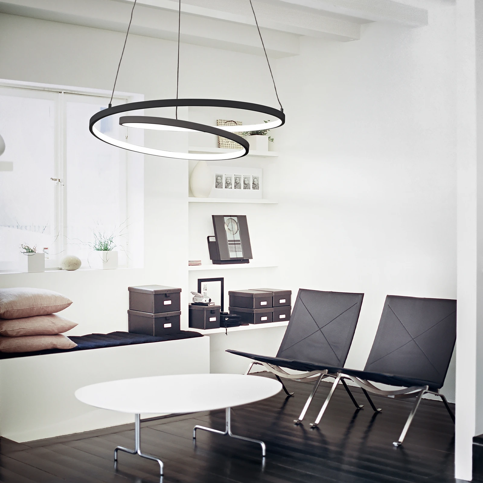 Oz SP D080 DALI 3000K White by Ideal Lux, installed