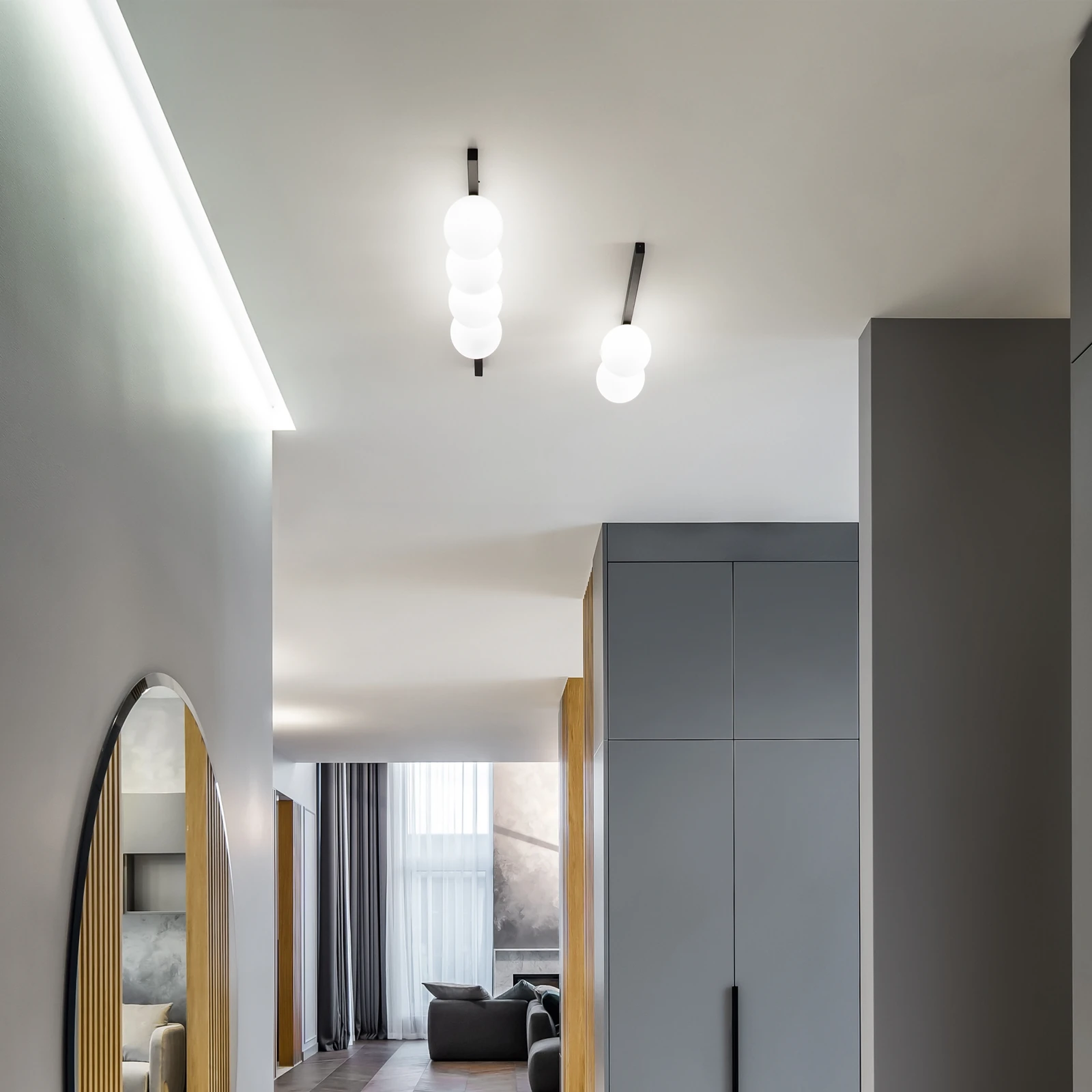 Binomio PL4 Black installed in an interior
