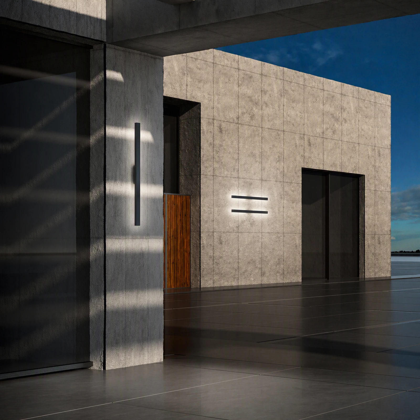 Linea AP D144 Anthracite installed in an interior
