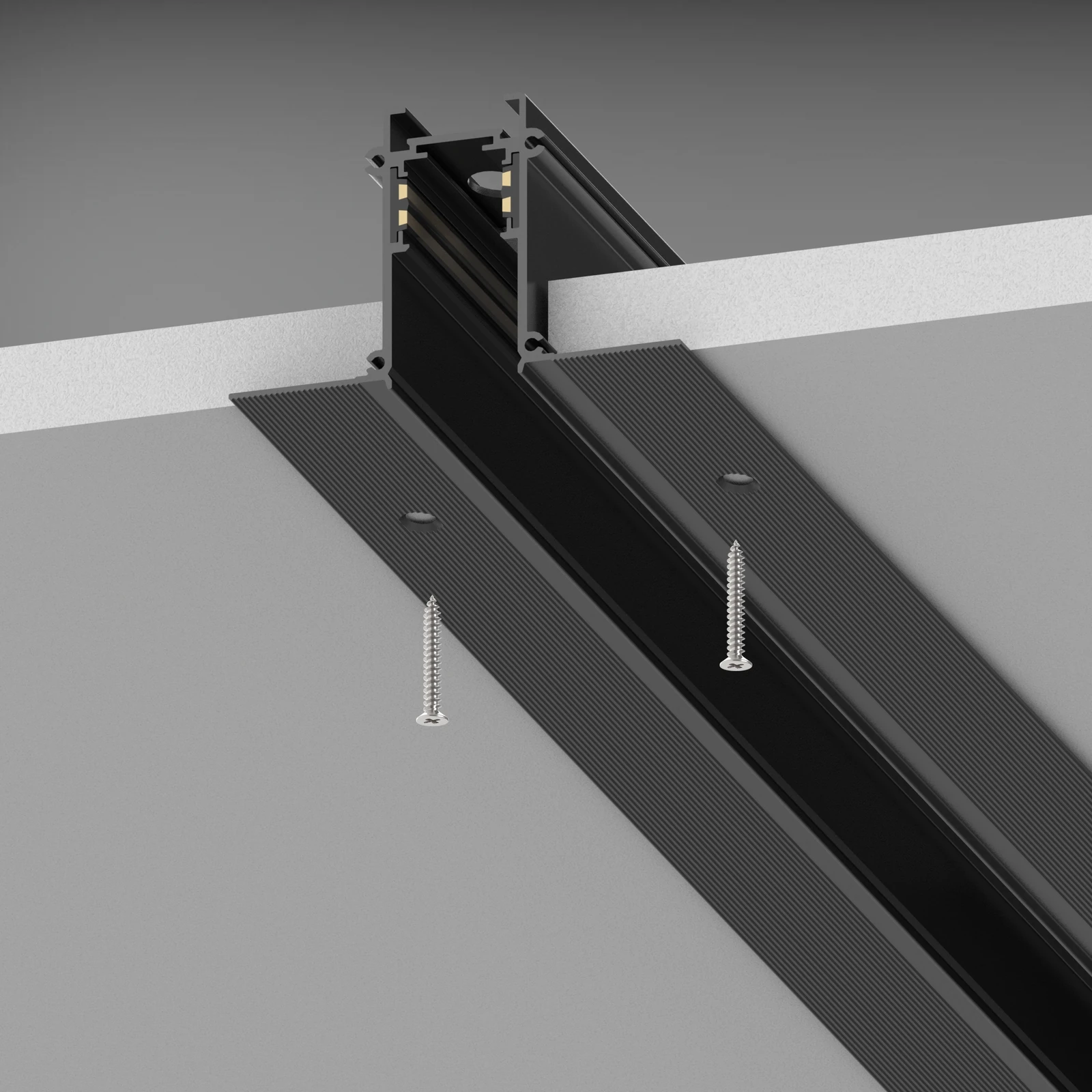 Ego Recessed Easy Track 1000mm installed in an interior