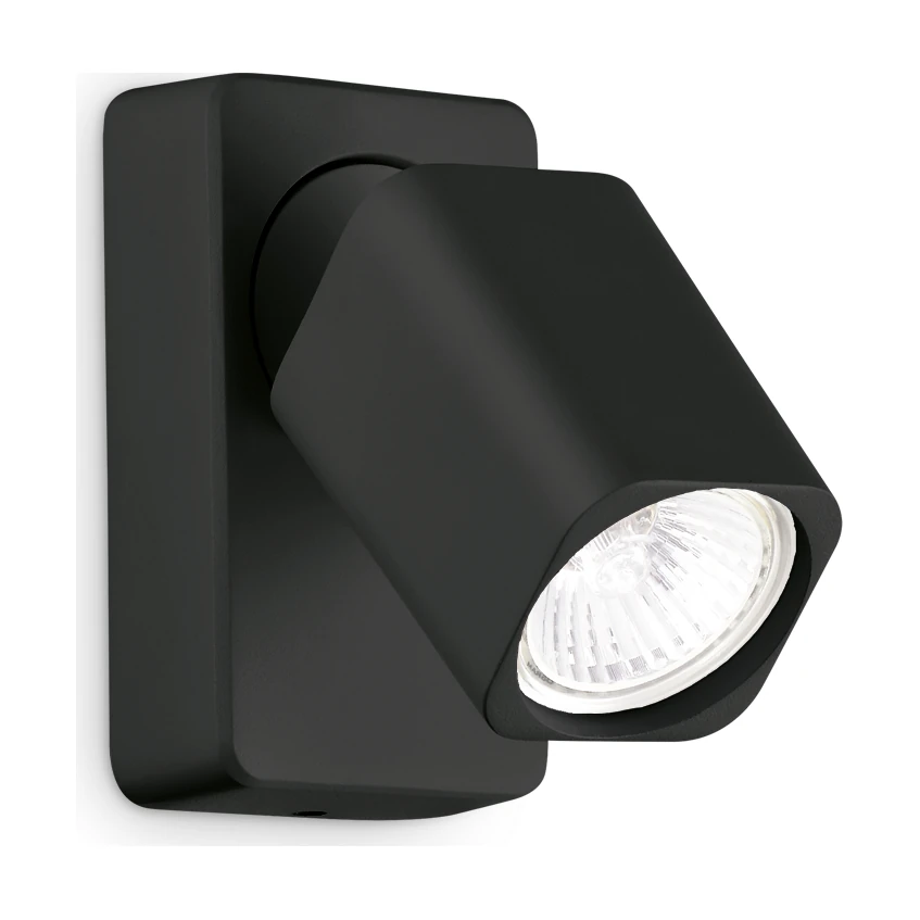 Rudy AP1 Square Black by Ideal Lux
