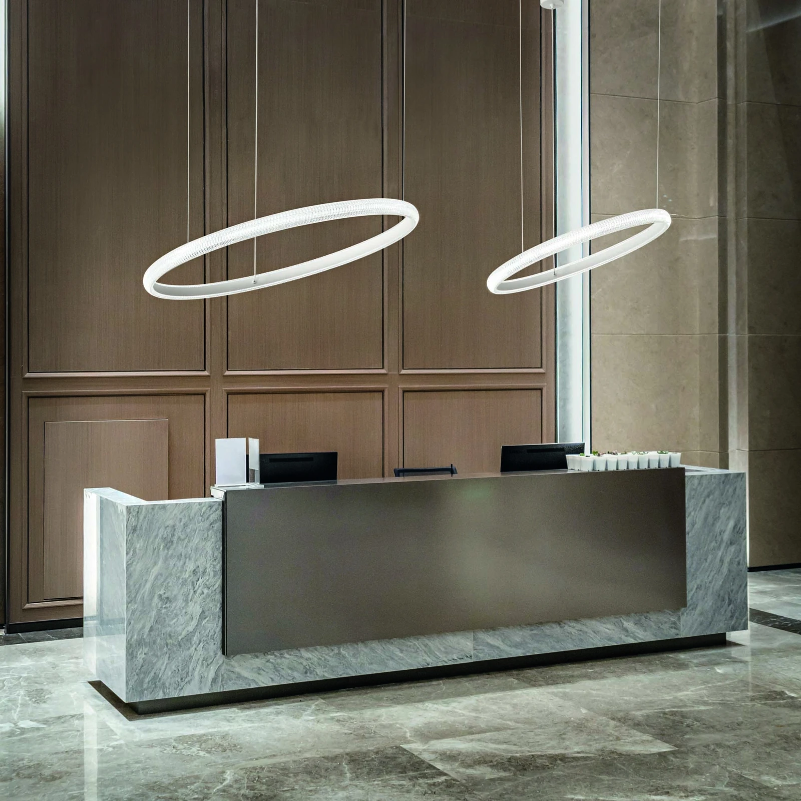 Miracle Pendant by Ideal Lux, installed