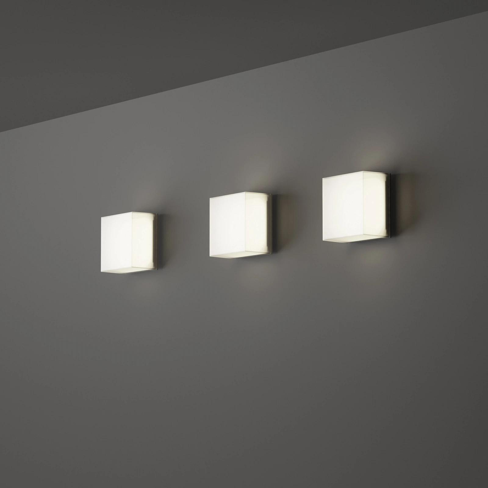 Snow Wall Light by Ideal Lux, installed