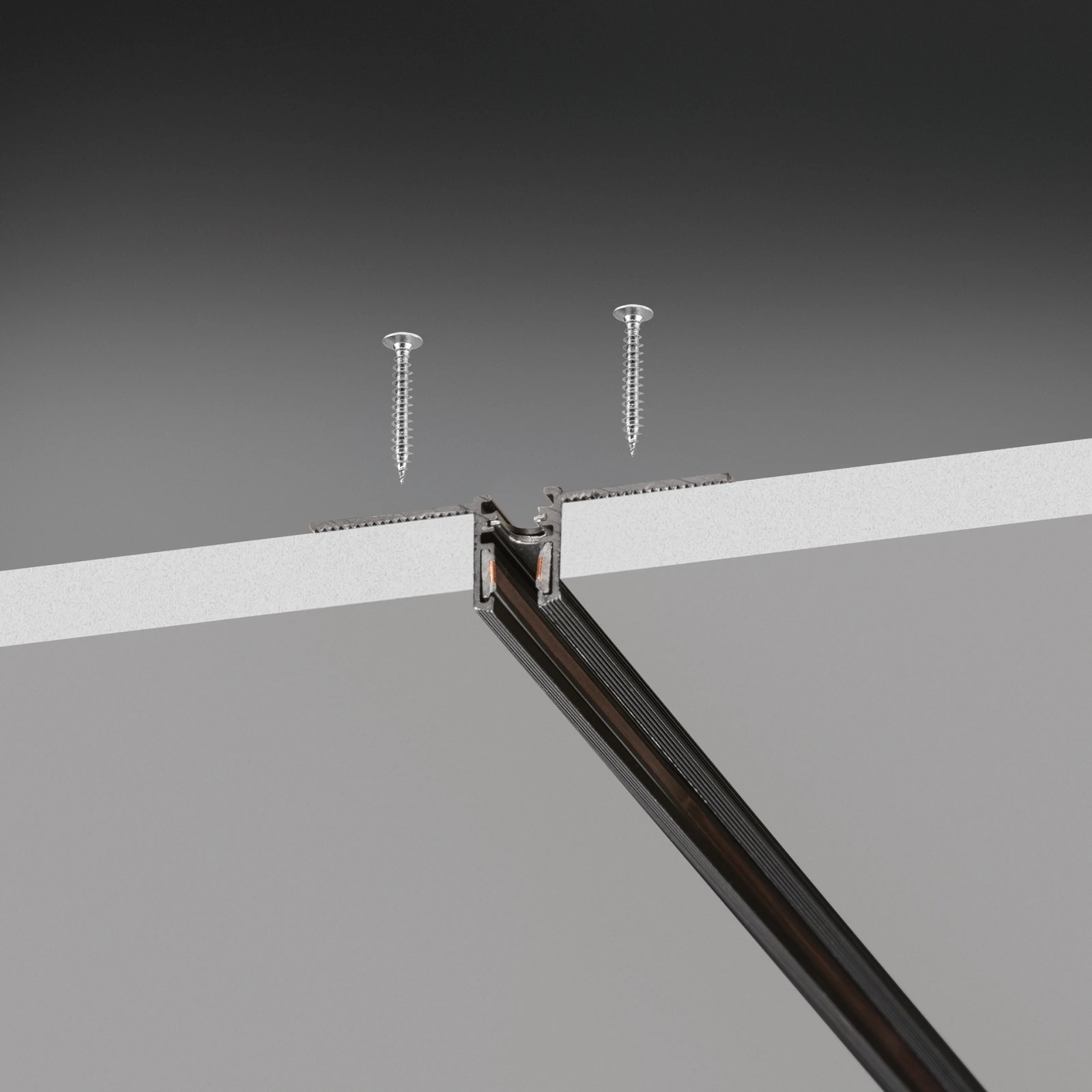 Deva Recessed Track 2000mm installed in an interior
