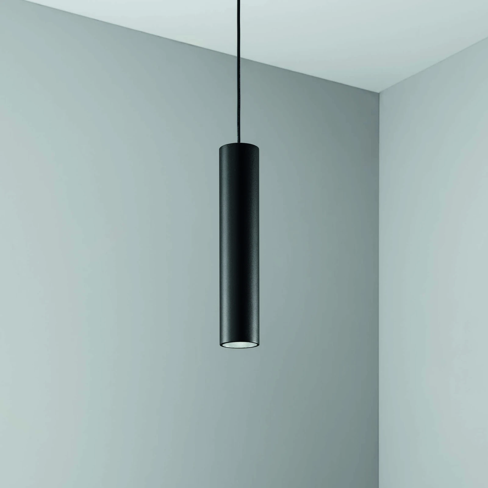 Deva Pendant Tube by Ideal Lux, installed