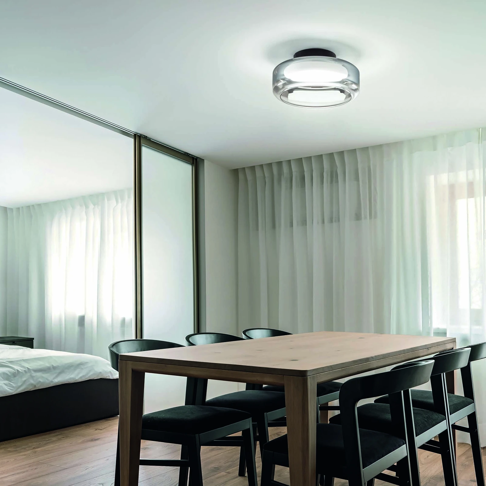 Topico Ceiling Light by Ideal Lux, installed