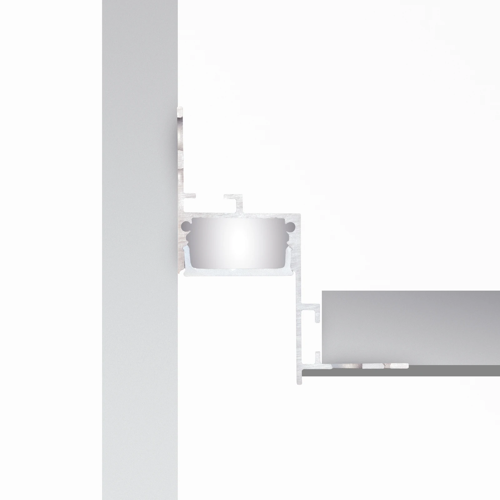 Slot Recessed Trimless D43xd51 3000mm Al installed in an interior