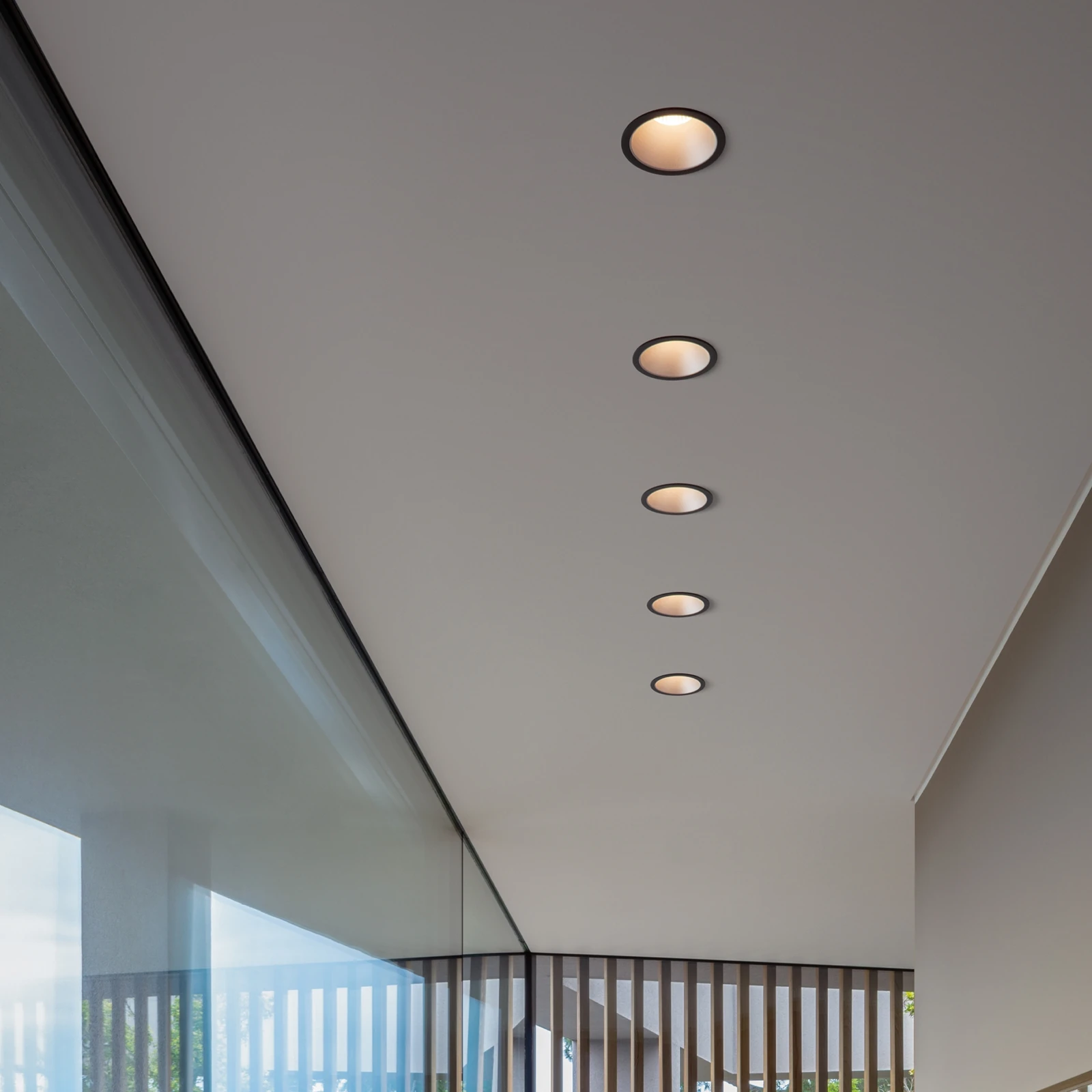 Game Trim Round 20W 3000K Ne Or installed in an interior