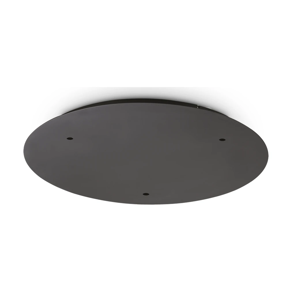 Ceiling Rose D030 03 Holes (3 Black) by Ideal Lux, product photo