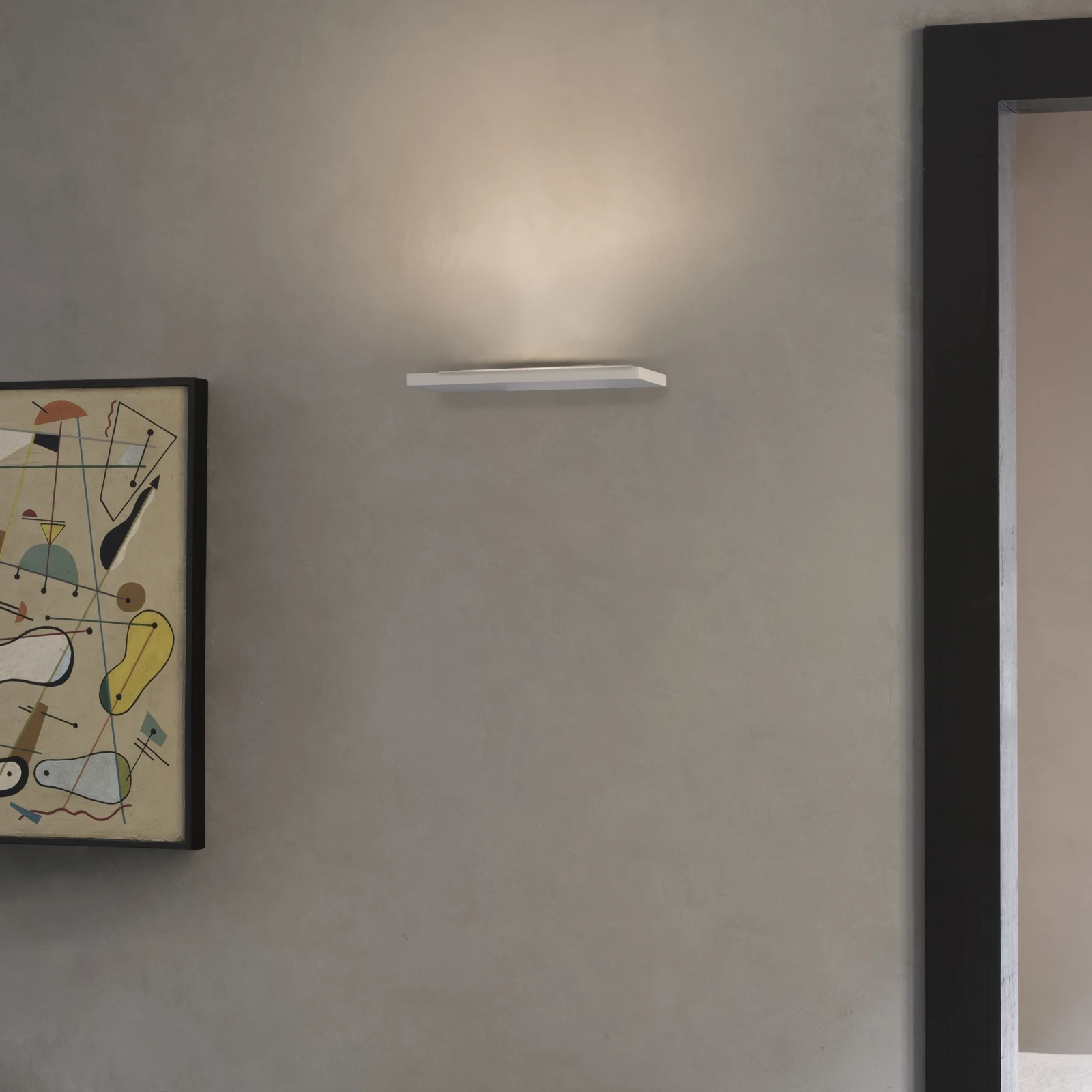 Block Wall Light by Ideal Lux, installed