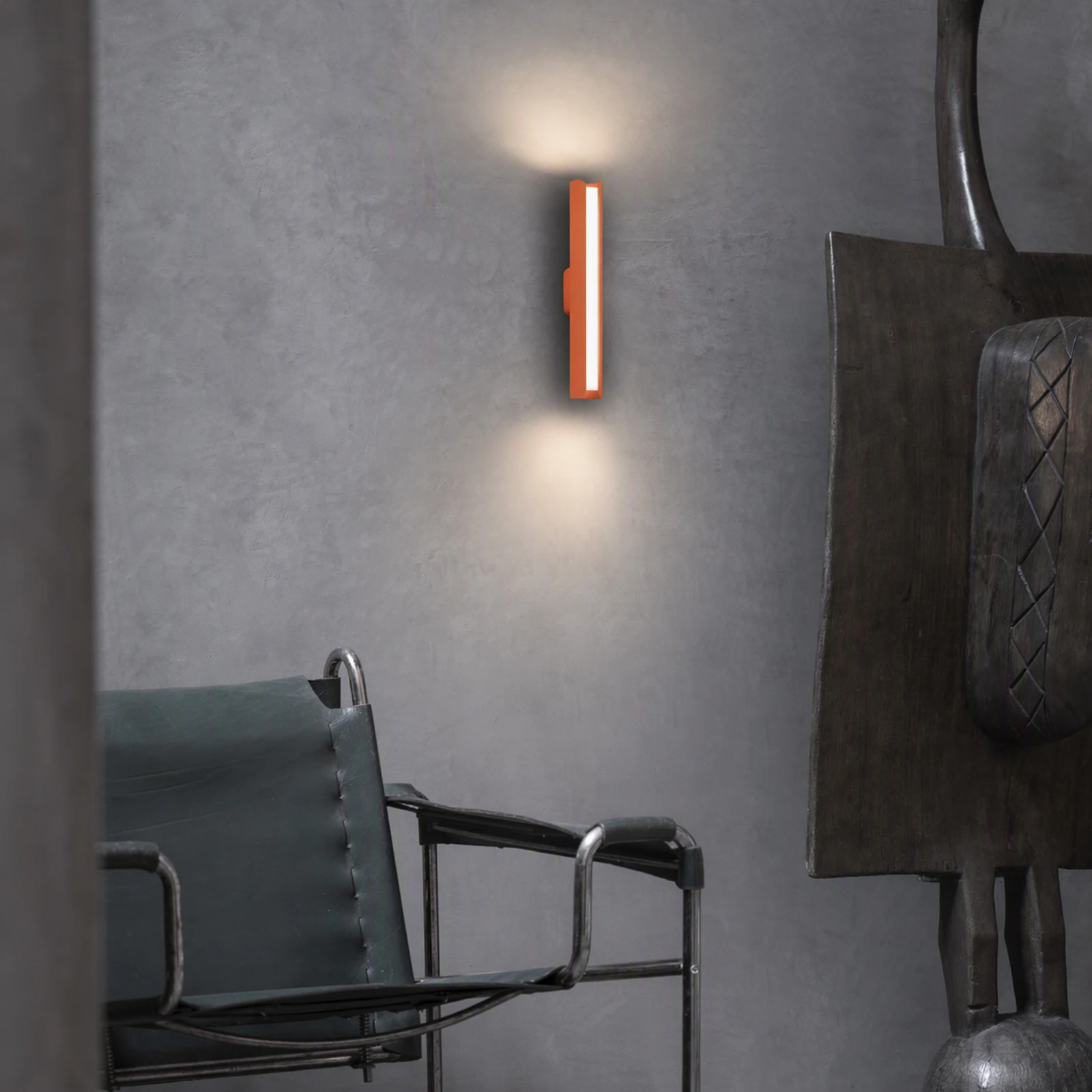 Dorica AP1 Orange by Ideal Lux, installed