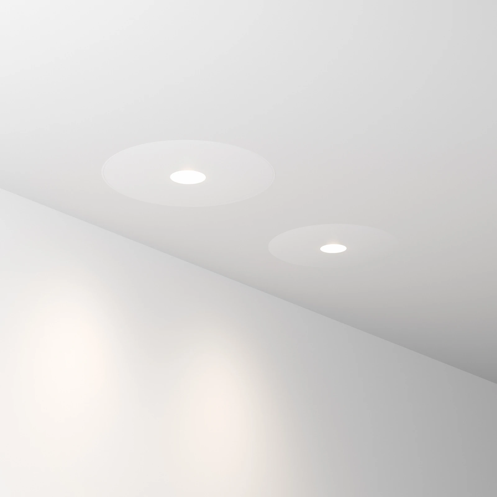 Infinity Fi Trimless 07W 3000K Black installed in an interior